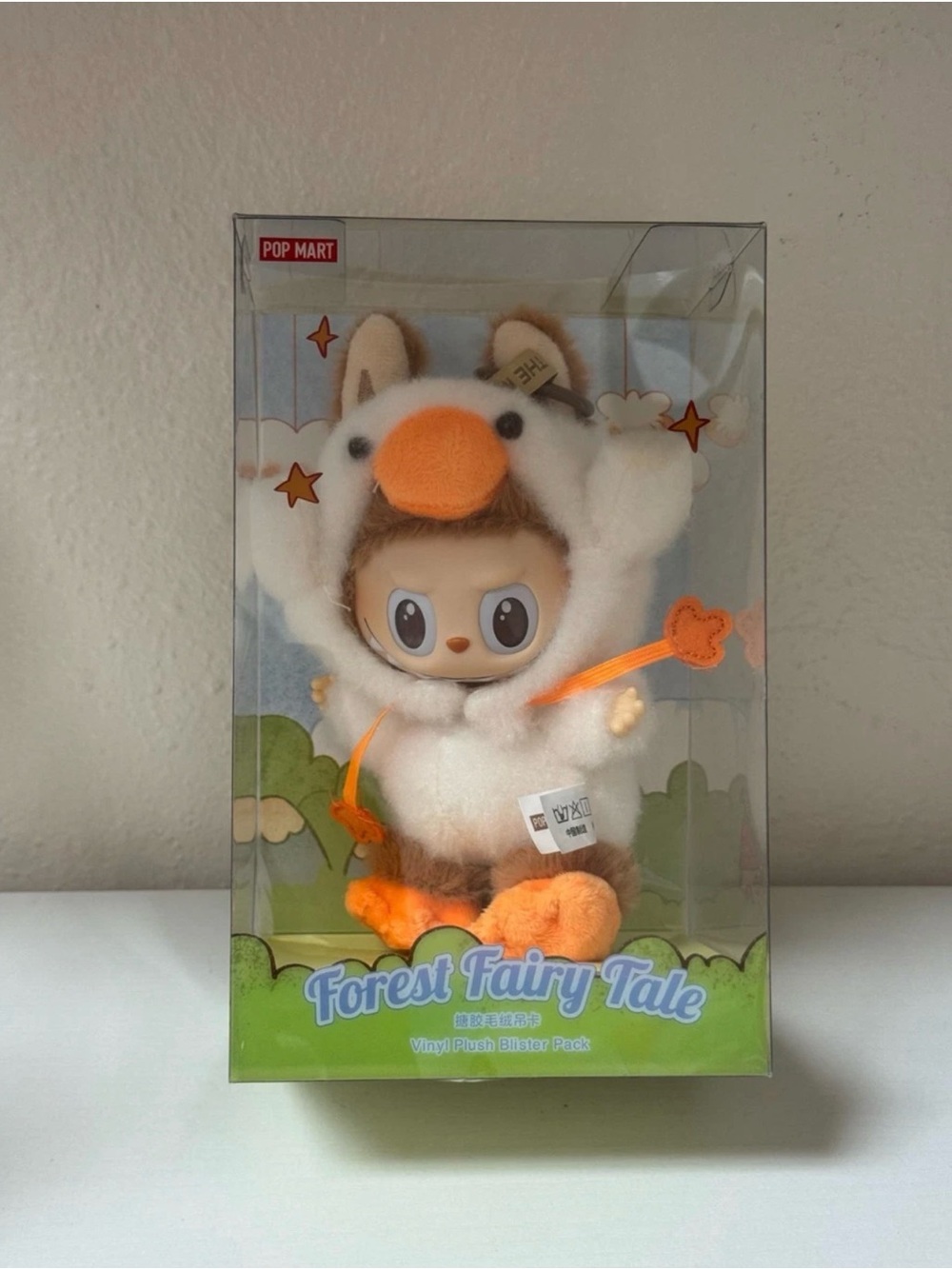 POP MART Forest Fairy Tale Plush Doll — White and Orange Costume